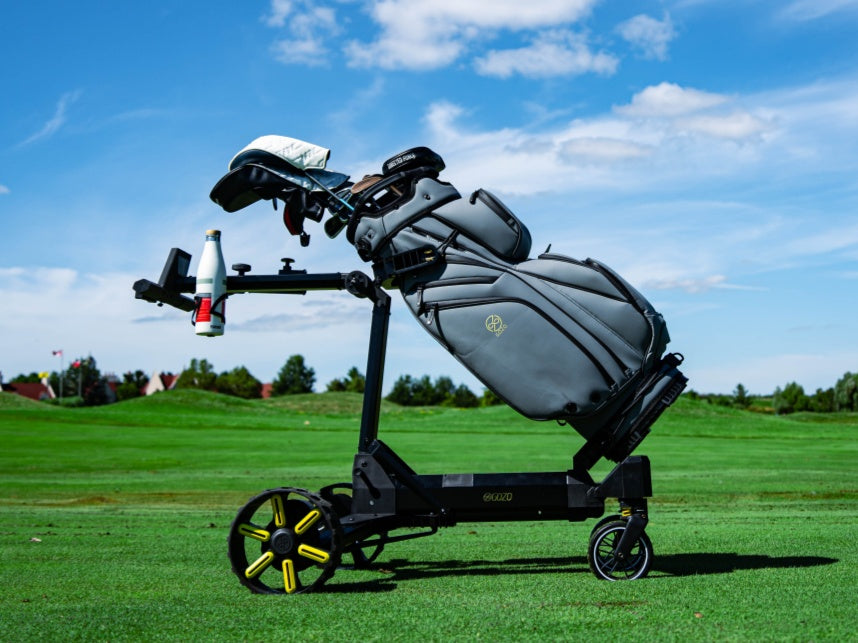 Gozo auto-follow golf caddy on grass